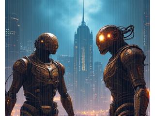 Box art for 'Chronomechs', featuring intricate steampunk robots in a futuristic cityscape.